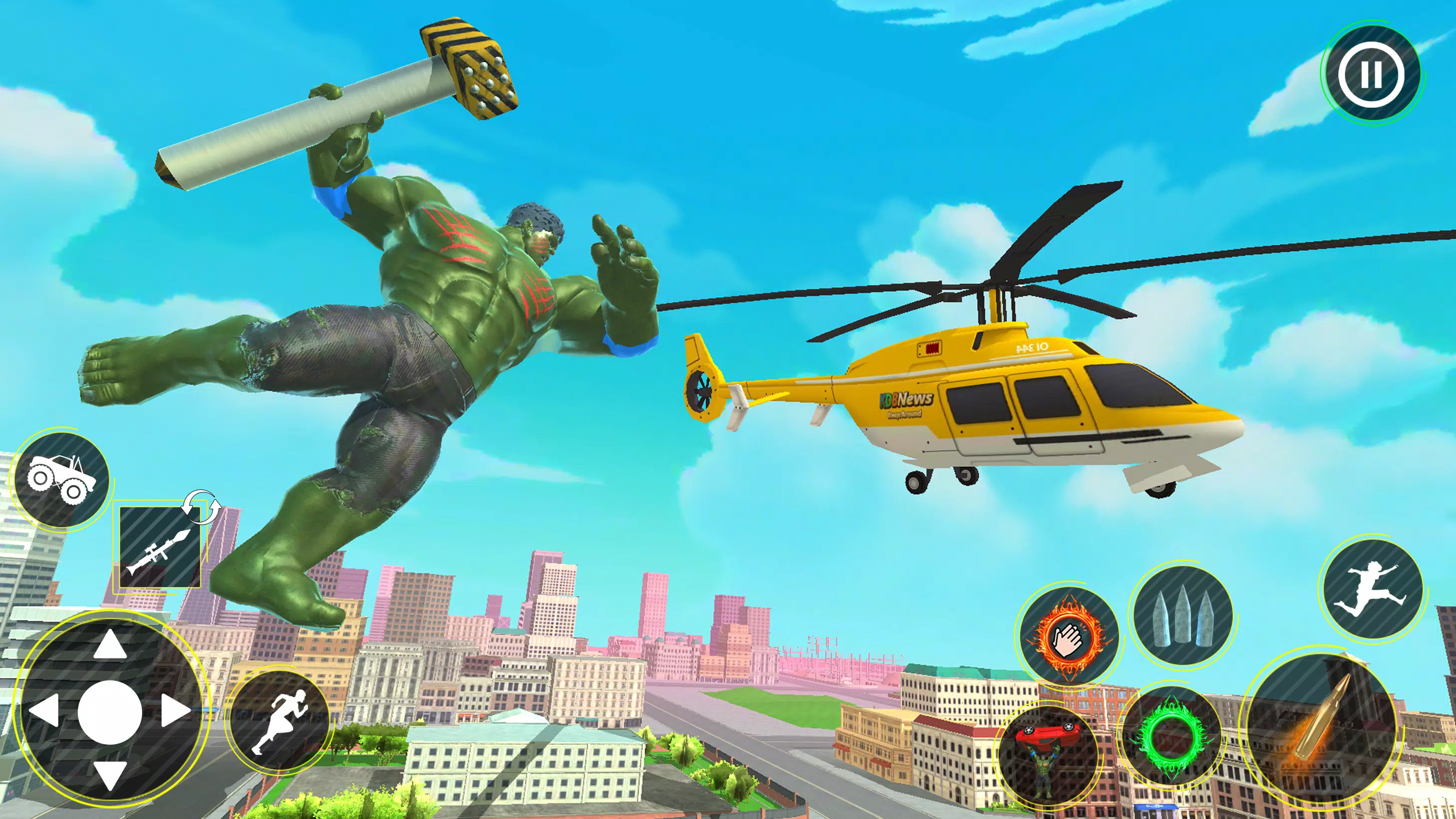 Incredible Monster Hero 3D War Captura de tela 1