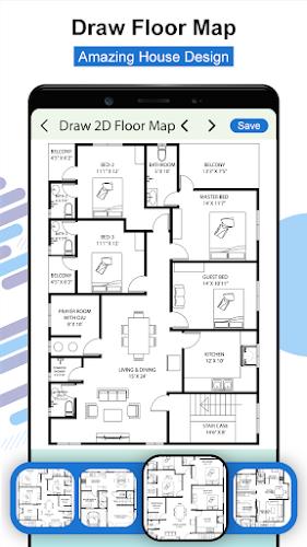 Modern House Design Draw House Schermafbeelding 2