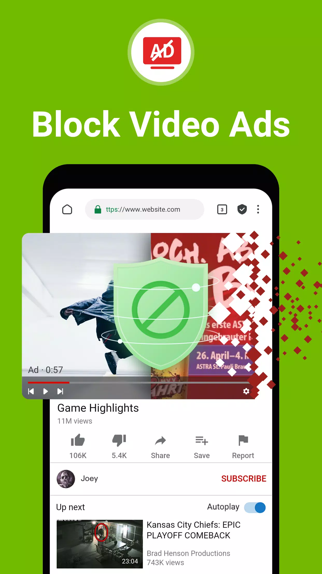 FAB Adblocker Browser:Adblock Screenshot 0