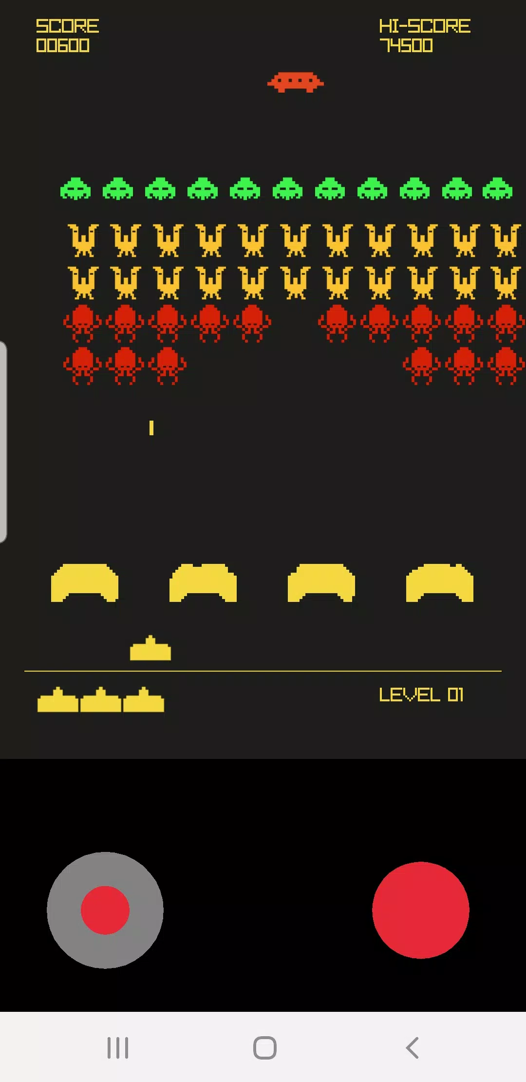 Retro Galaxy Invaders Schermafbeelding 1