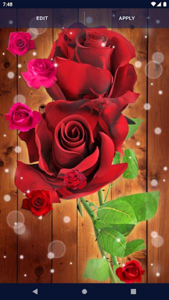 Red Rose Live Wallpaper Capture d'écran 3