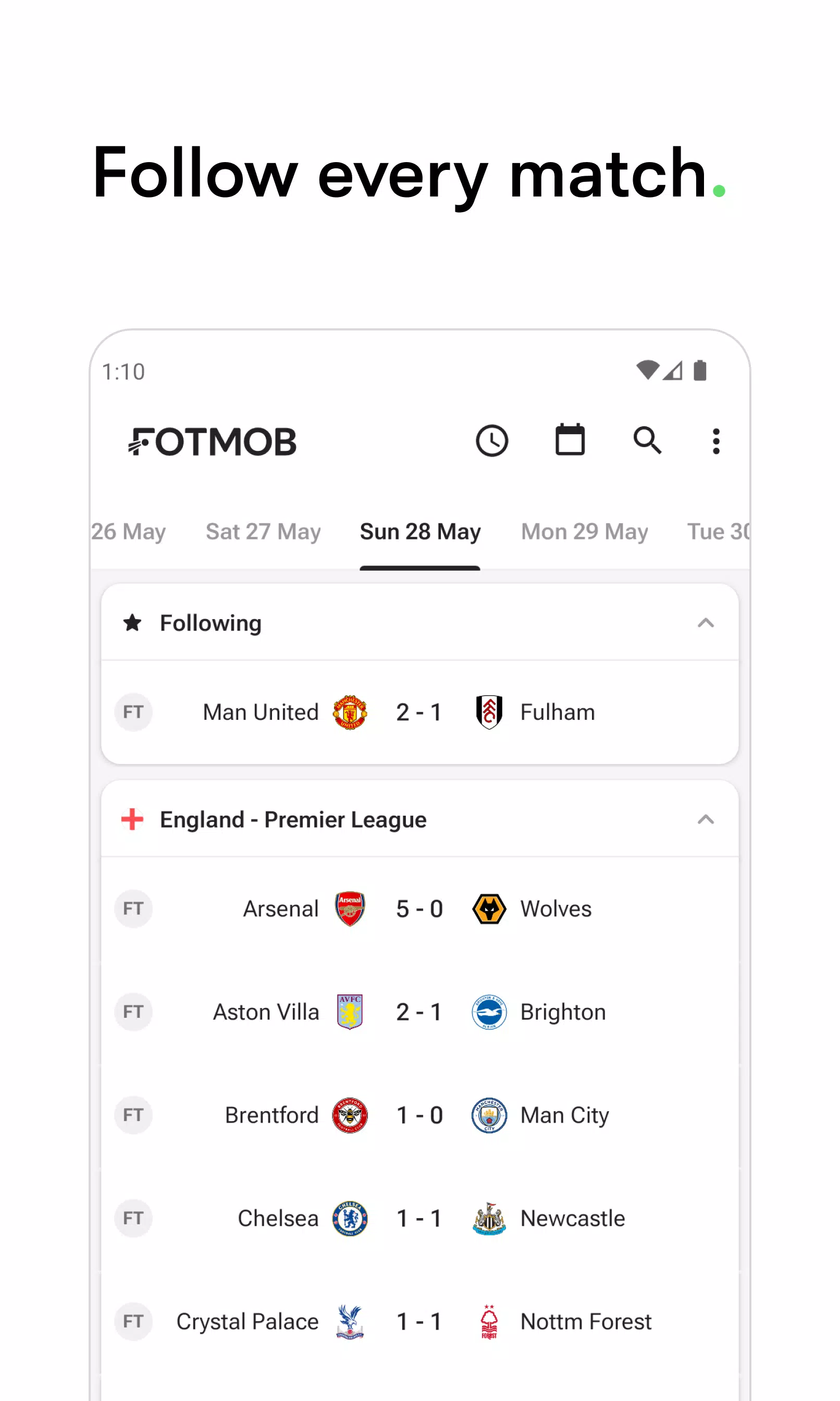 FotMob Скриншот 0