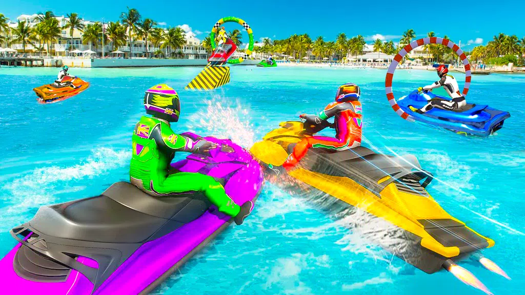 Jet Ski Racing Simulator Games Capture d'écran 1