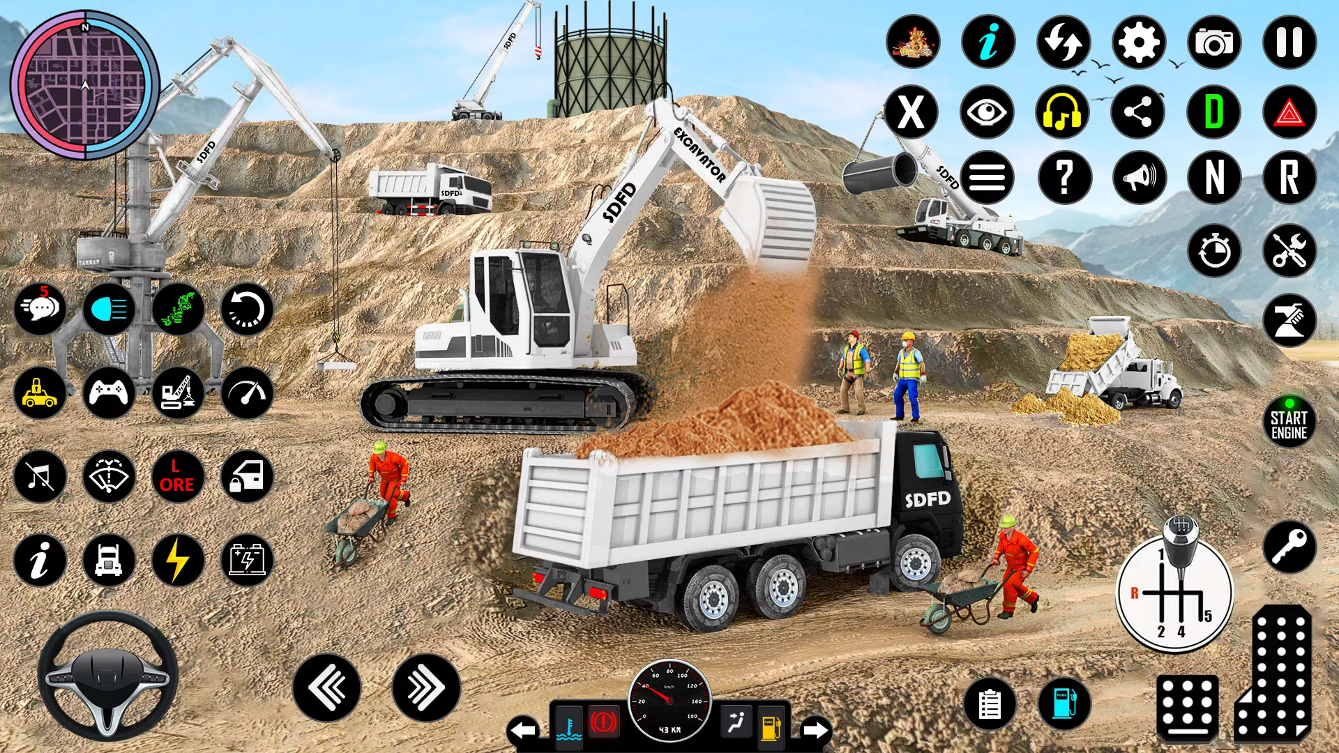 Snow Excavator Simulator Game Zrzut ekranu 0