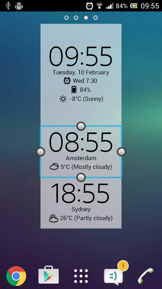 Schermata Digital Clock & Weather Widget 3