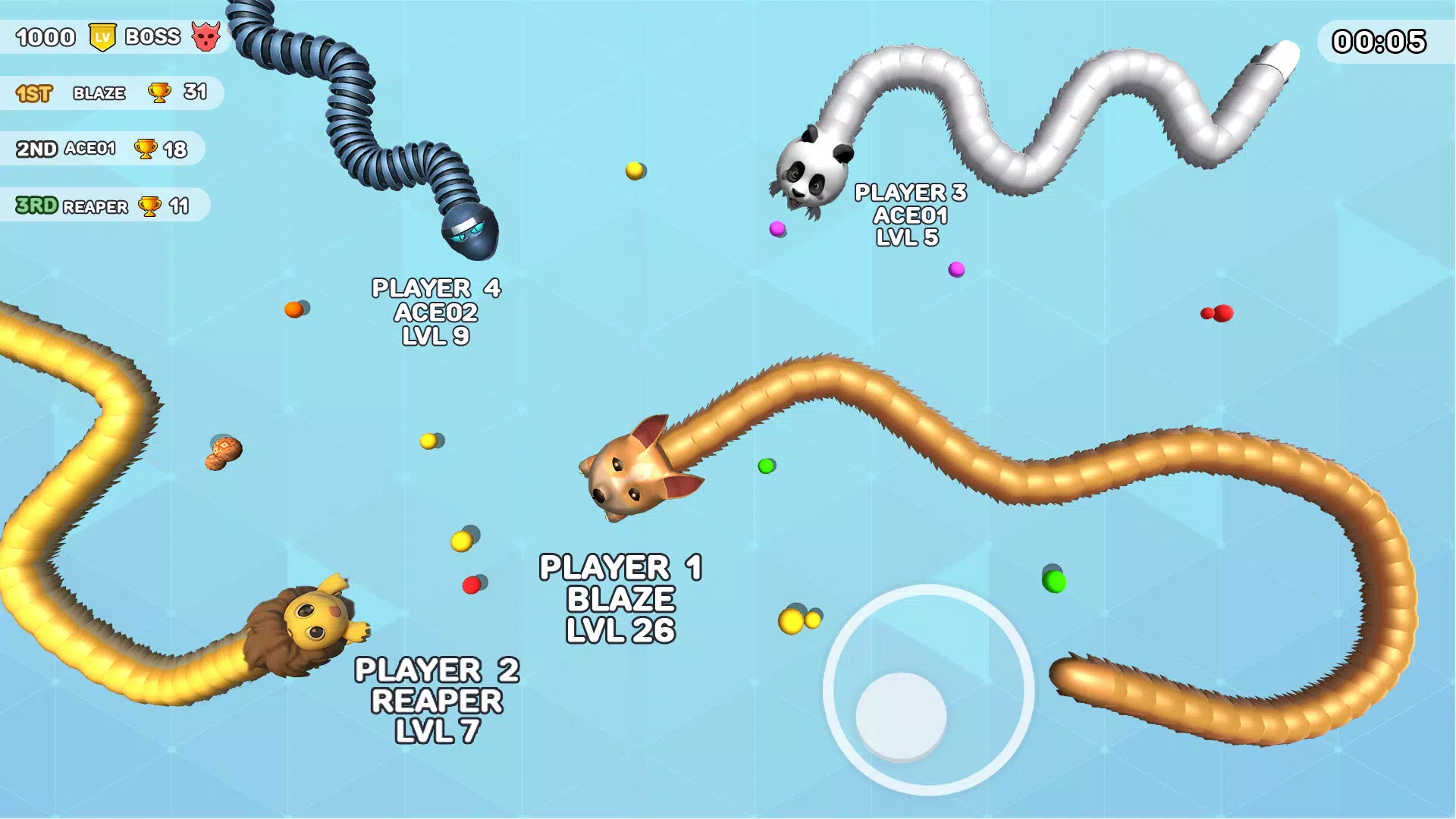 Worms Clash - Snake Games Schermafbeelding 3