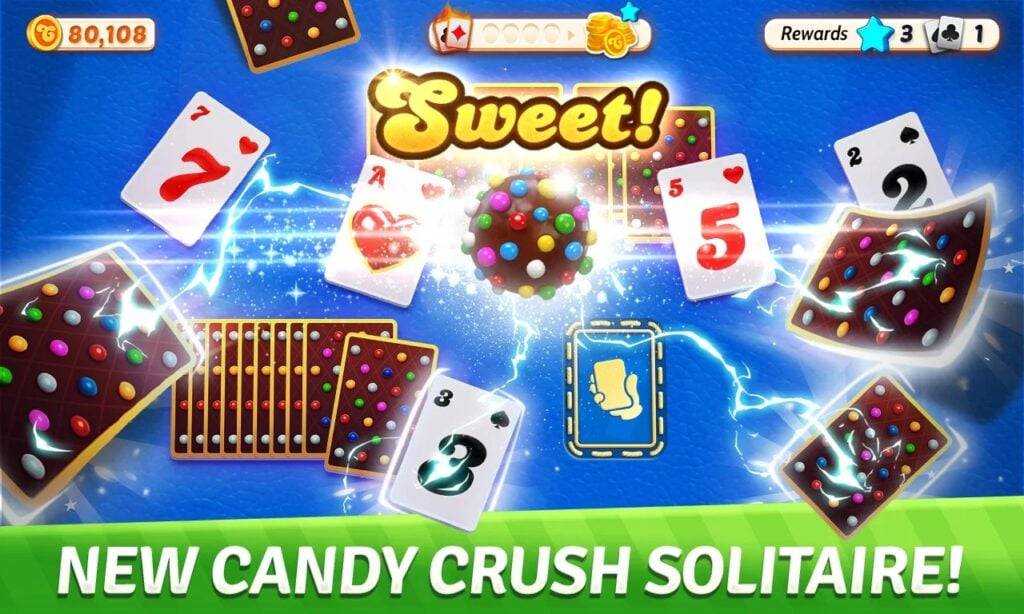 Nouveau jeu Candy Crush Solitaire vous permet de jouer à Tripeaks Patience sur Mobile