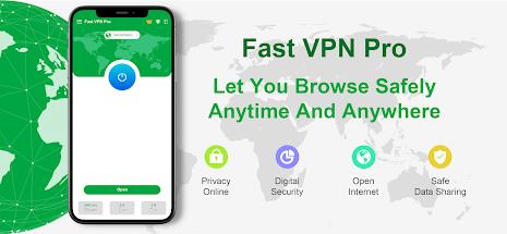 Fast VPN Pro - Secure Proxy Schermafbeelding 0