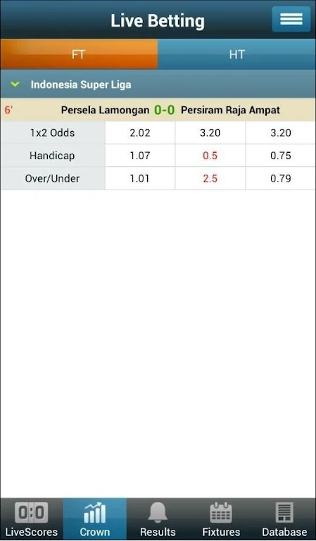 NowGoal Schermafbeelding 1