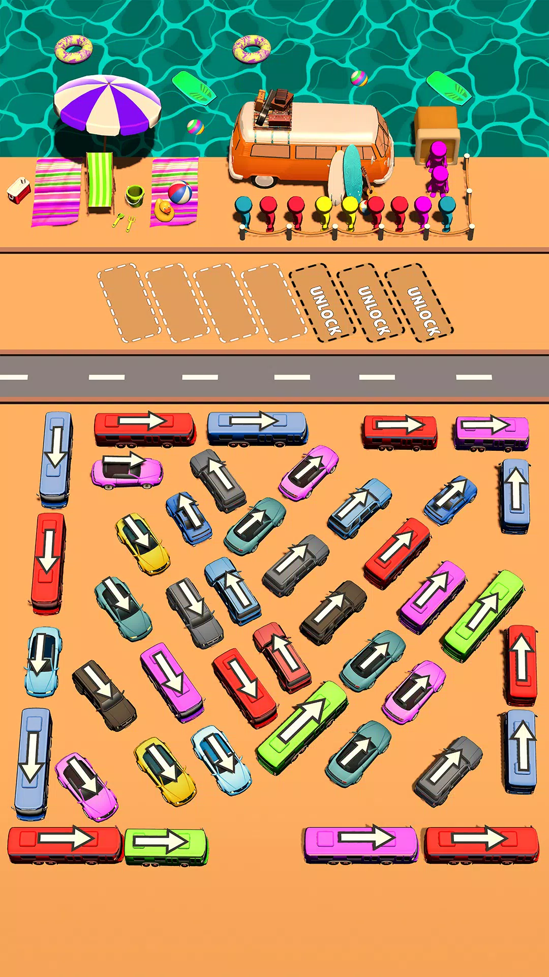 Bus Swipe: Car Parking Jam Capture d'écran 0
