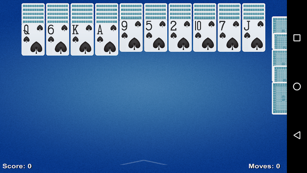 Spider Solitaire Game Capture d'écran 0