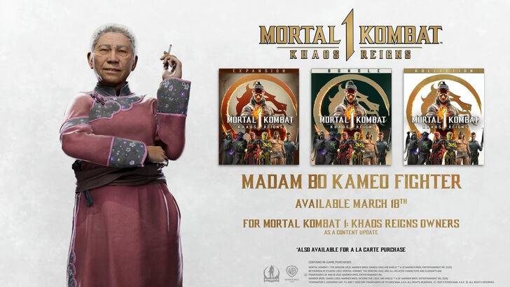 Mortal Kombat 1 Feisty Old Lady Madam Bo sluit zich aan als de nieuwste Kameo -jager