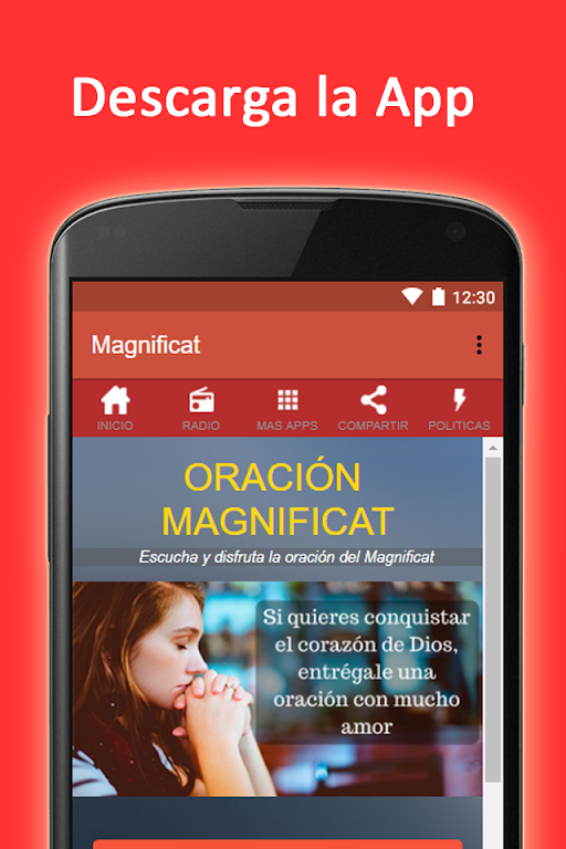 Oracion la magnifica en audio: El Magnificat Schermafbeelding 0