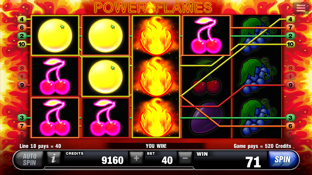 Power Flames Slot Screenshot 2