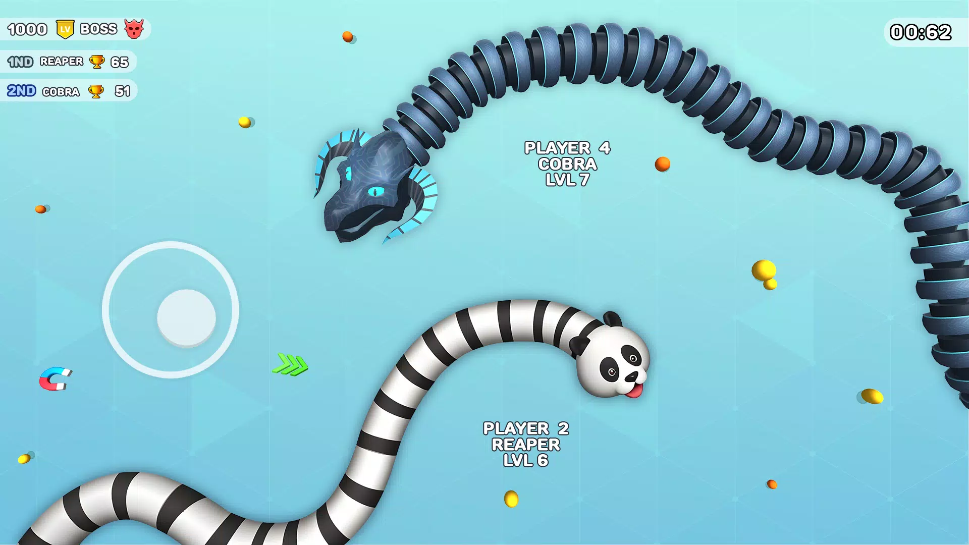 Worms Clash - Snake Games Captura de pantalla 2