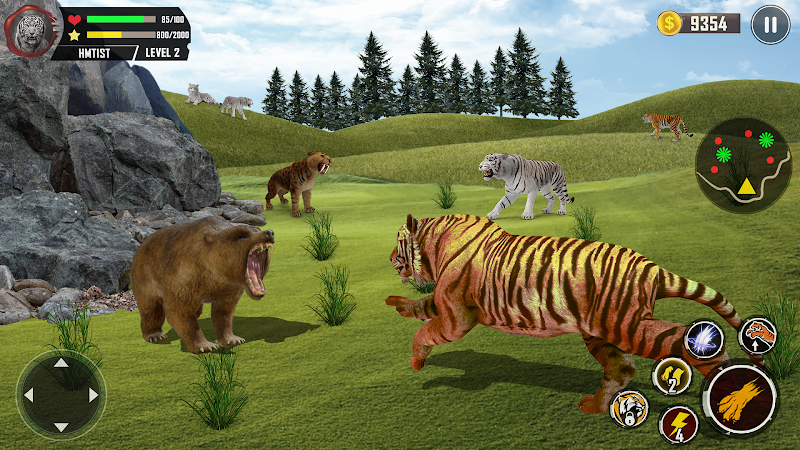 Tiger Simulator 3D Animal Game Captura de tela 2