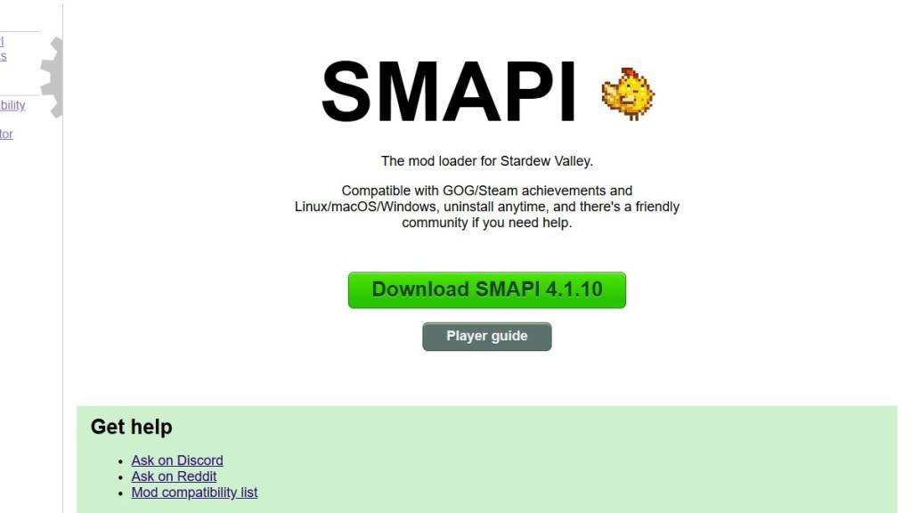 SMAPI come parte di un articolo su come mod di modrare Stardew Valley.