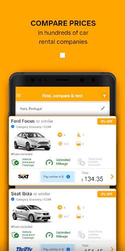 Rentcars: Car rental Schermafbeelding 2