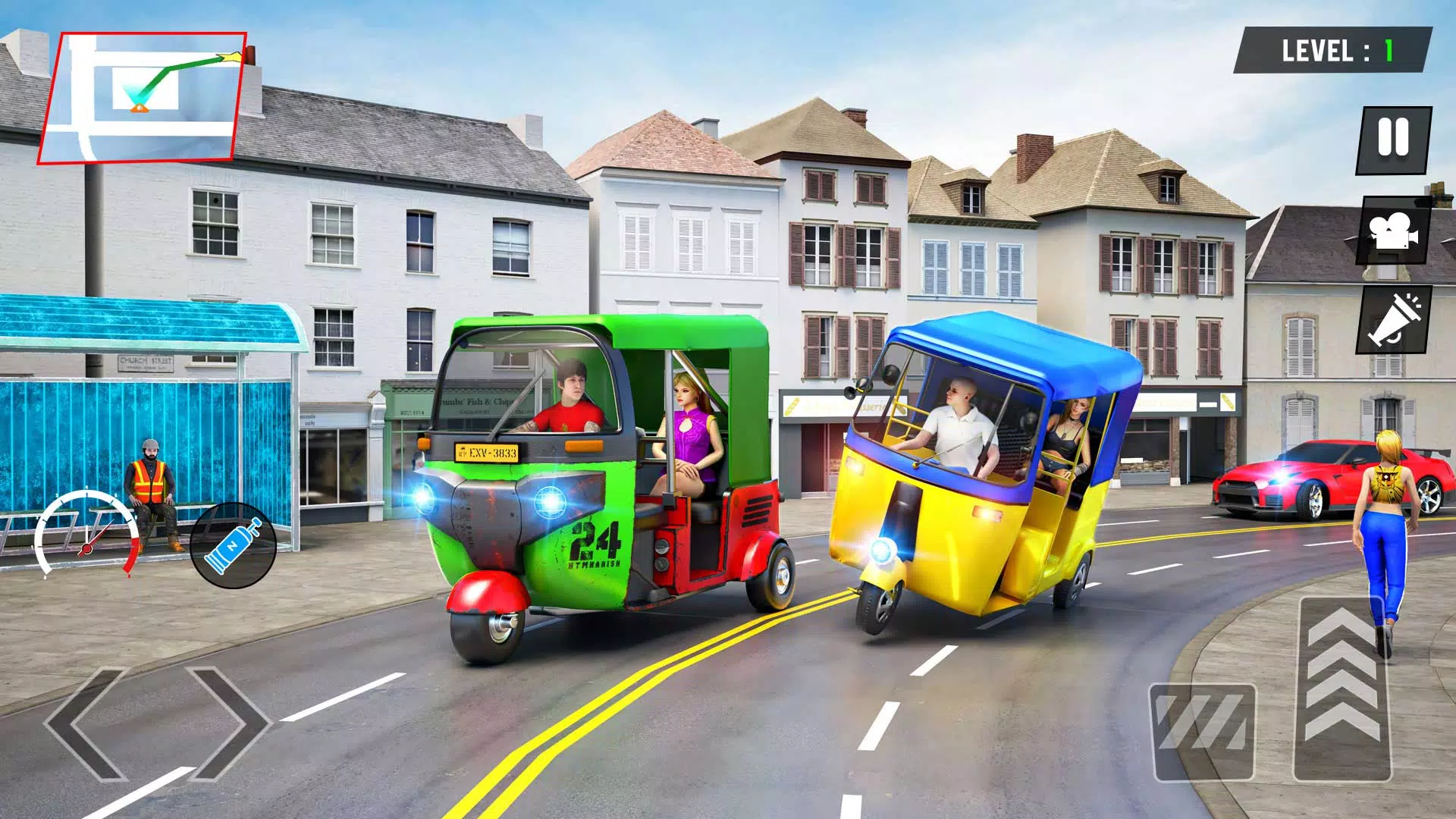 Tuk Tuk Rickshaw - Auto Game Schermafbeelding 2