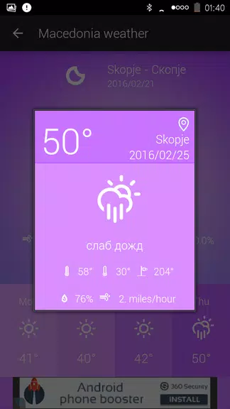 Macedonia Weather スクリーンショット 3