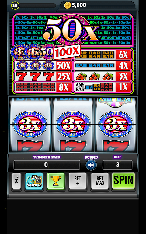 Diamond Triple - Vegas Slots Machines ဖန်သားပြင်ဓာတ်ပုံ 1