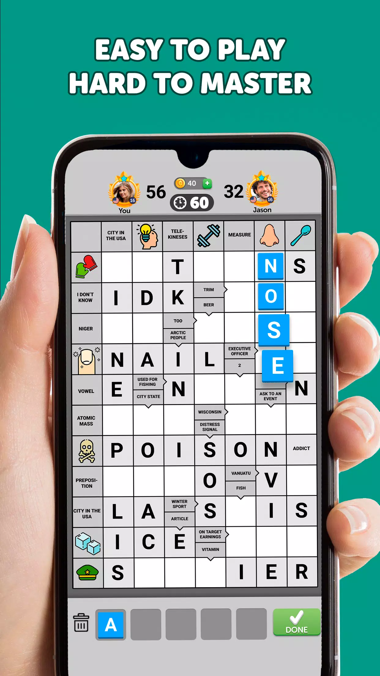 Wordgrams - Crossword & Puzzle Скриншот 1