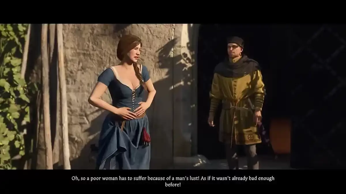 Image: Screenshot from Kingdom Come: Deliverance 2 showing a quest related to Katherine