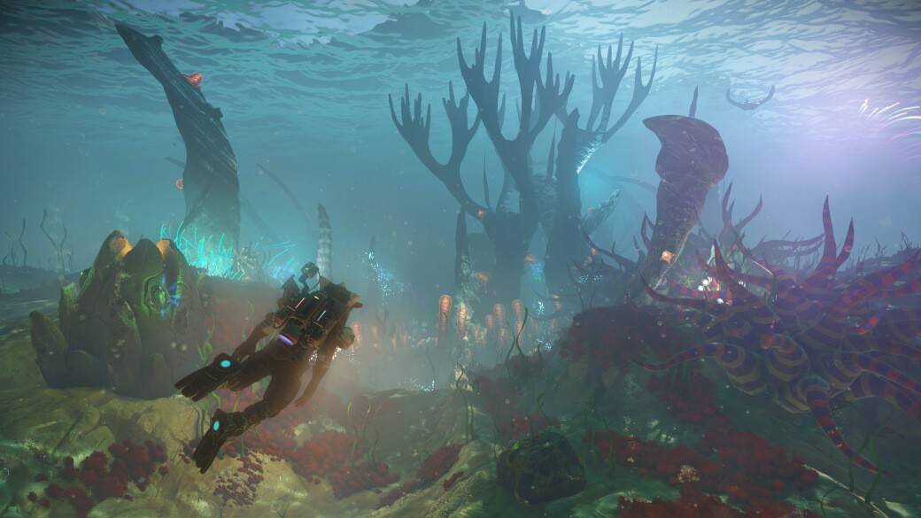 Enhanced underwater environments in No Man’s Sky