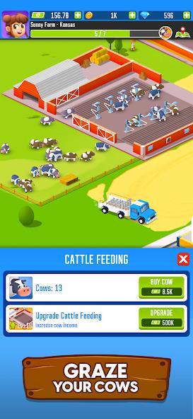 Milk Farm Tycoon Mod Zrzut ekranu 1