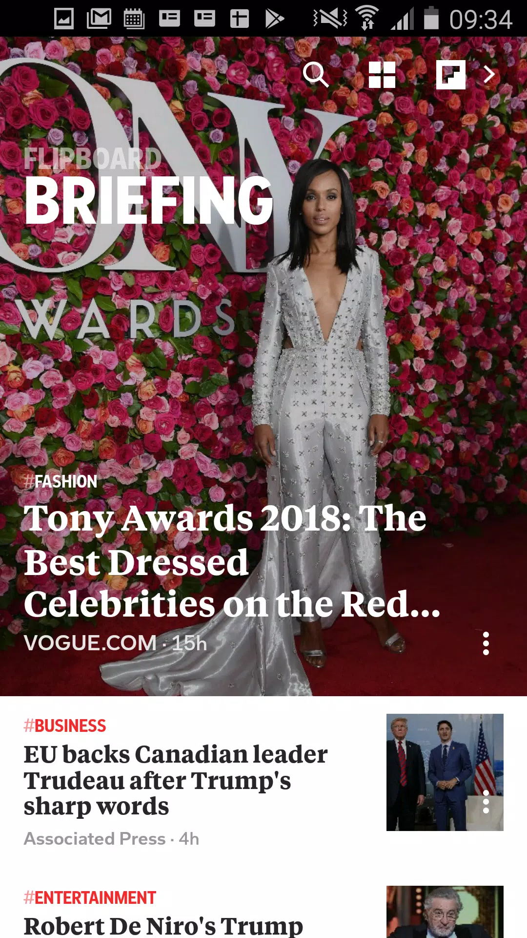 Flipboard Briefing Captura de pantalla 0