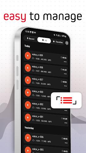 Voice Recorder Pro - VoiceX Скриншот 2