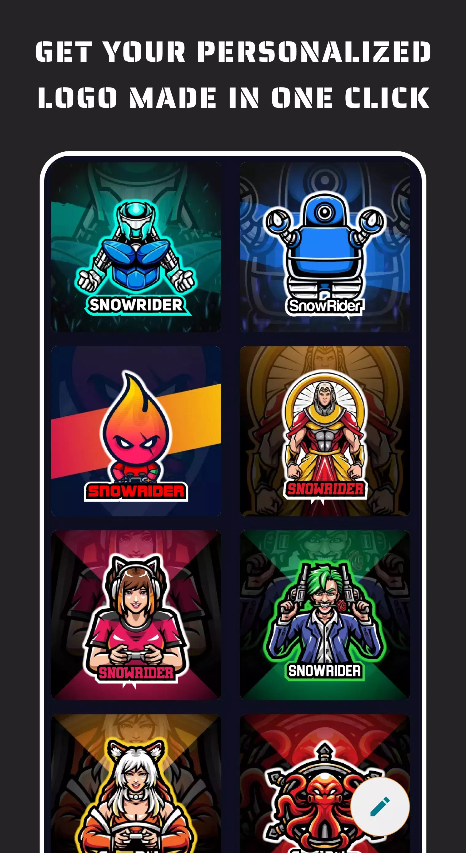 Esportify: Gaming Logo Maker Captura de tela 0