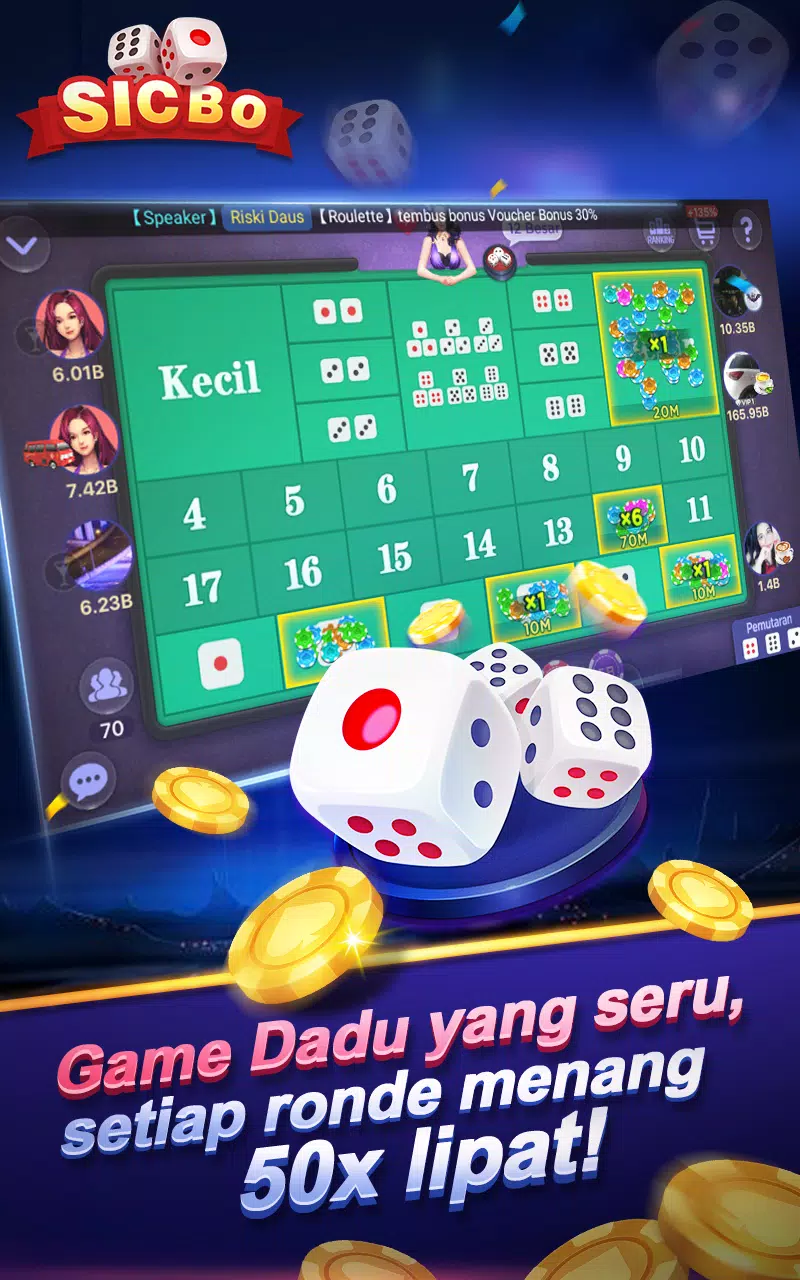 SicBo Casino Dice Game Ảnh chụp màn hình 3