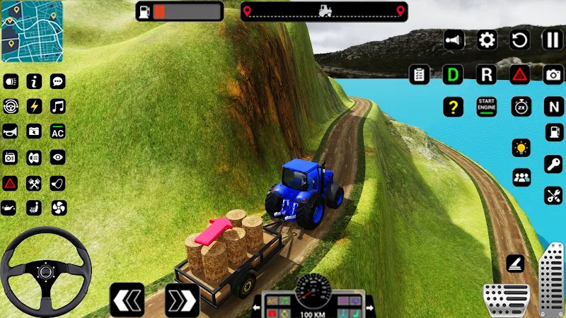 Tractor Trolly Driving Games Captura de tela 2