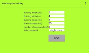 Construction calculator Ekran Görüntüsü 1