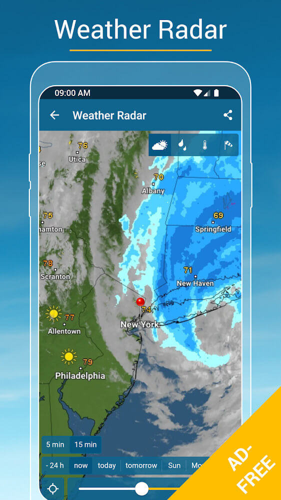 Weather & Radar Pro Capture d'écran 1