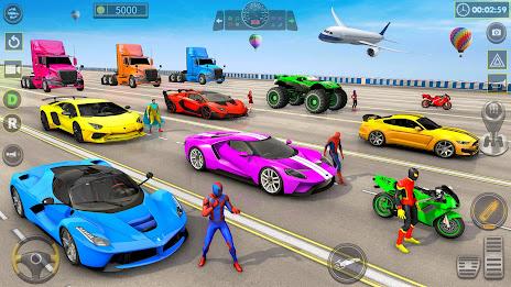 Superhero Game: Ramp Car Stunt Schermafbeelding 3