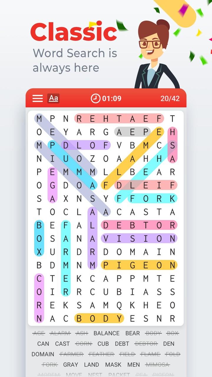 Word Search Colorful Ảnh chụp màn hình 0