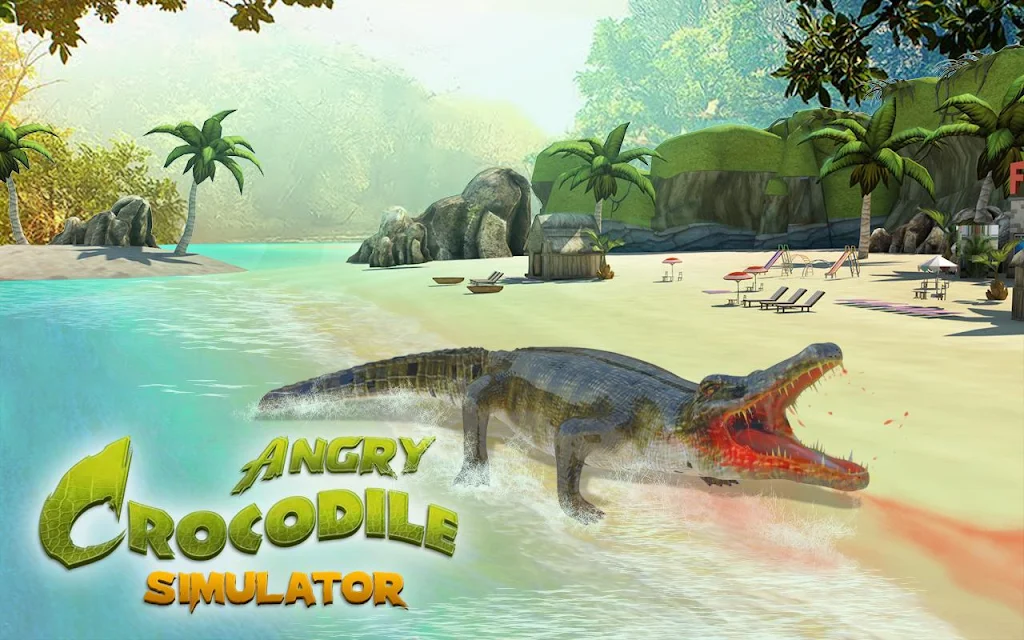 Crocodile Attack Animal Sim Captura de tela 0