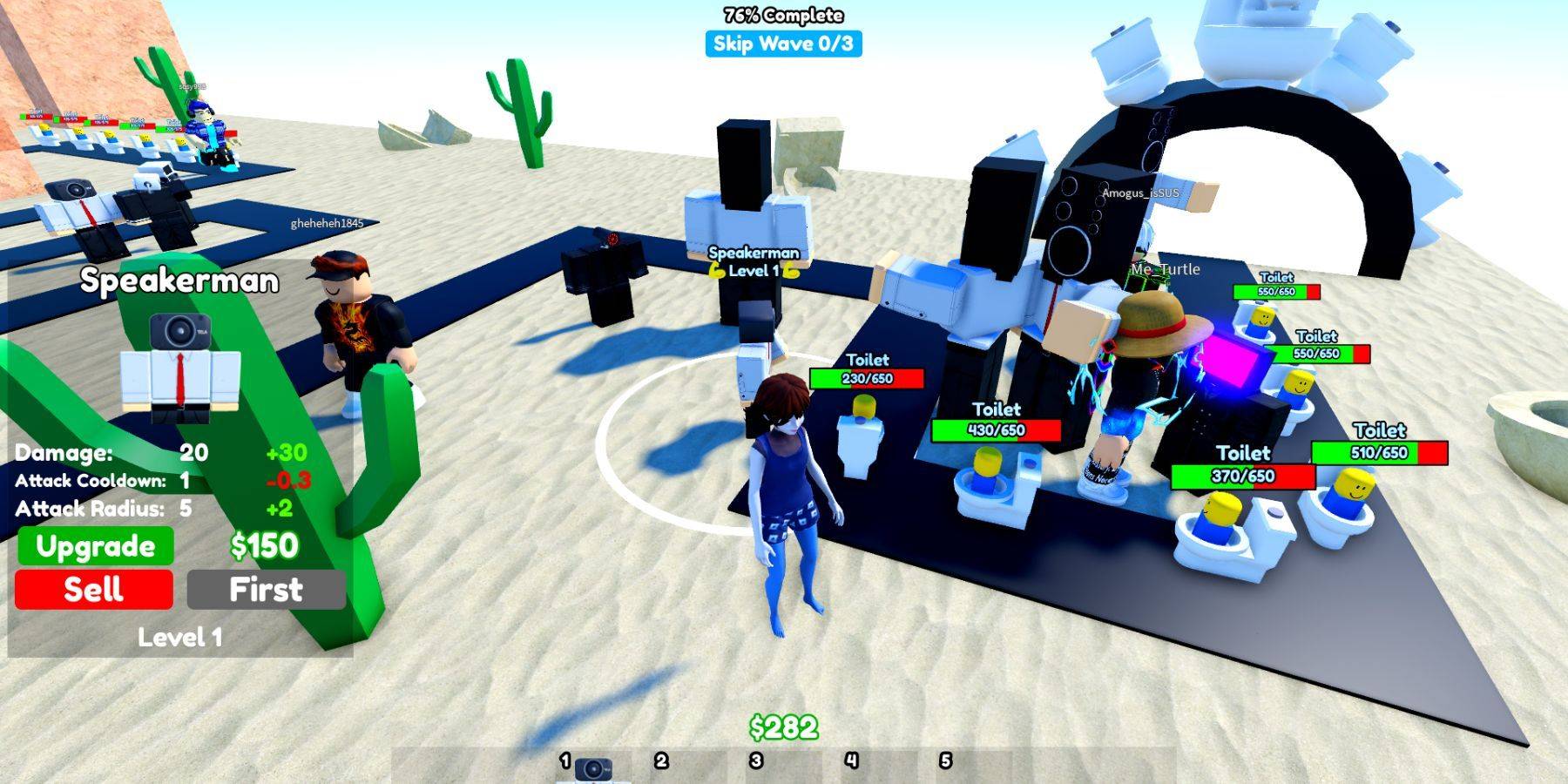 Roblox：馬桶塔防禦