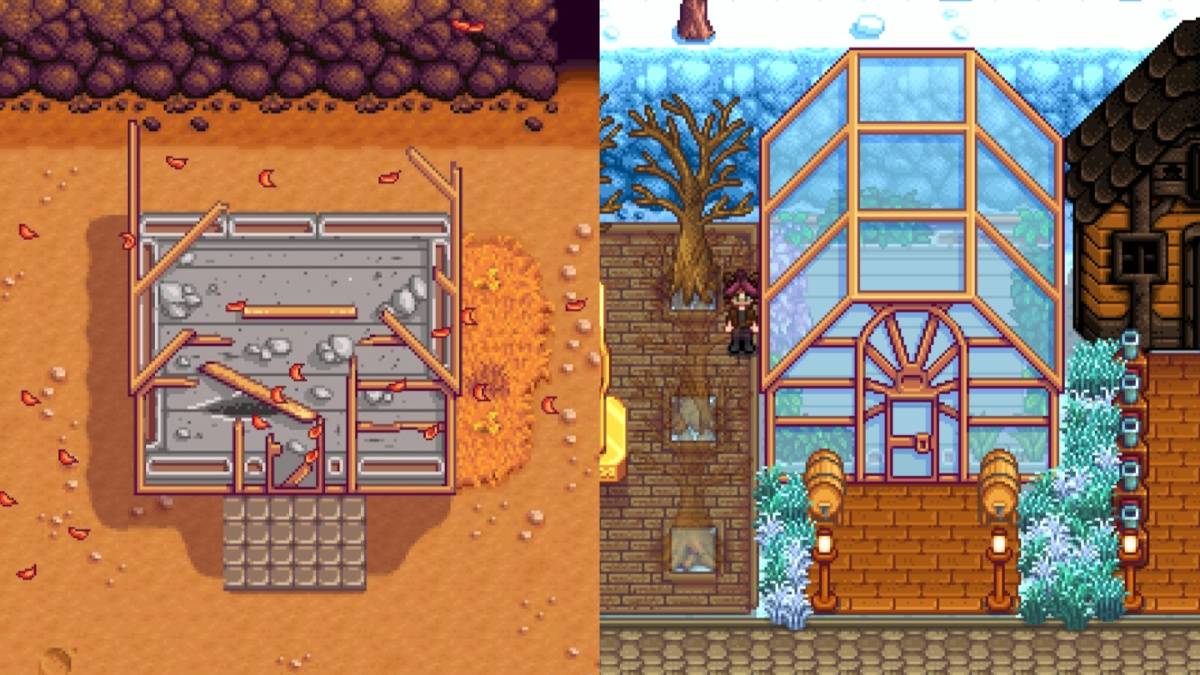 Ang greenhouse sa Stardew Valley.