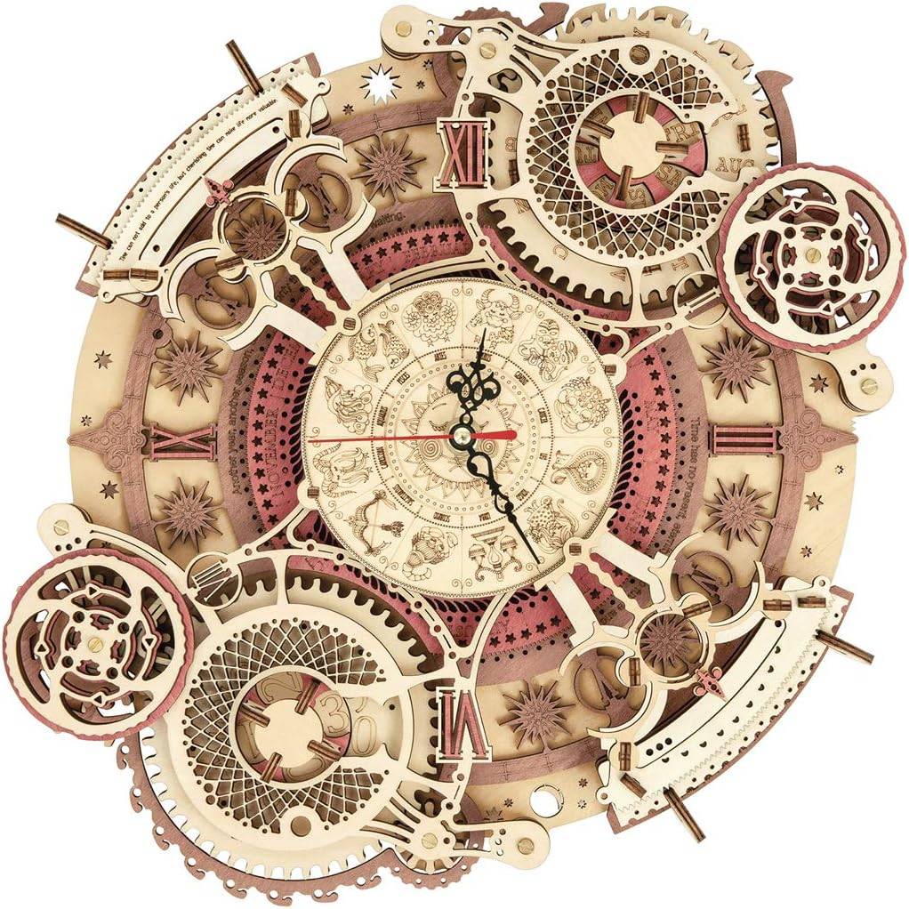 Modello di orologio da puzzle Rokr 3D in legno