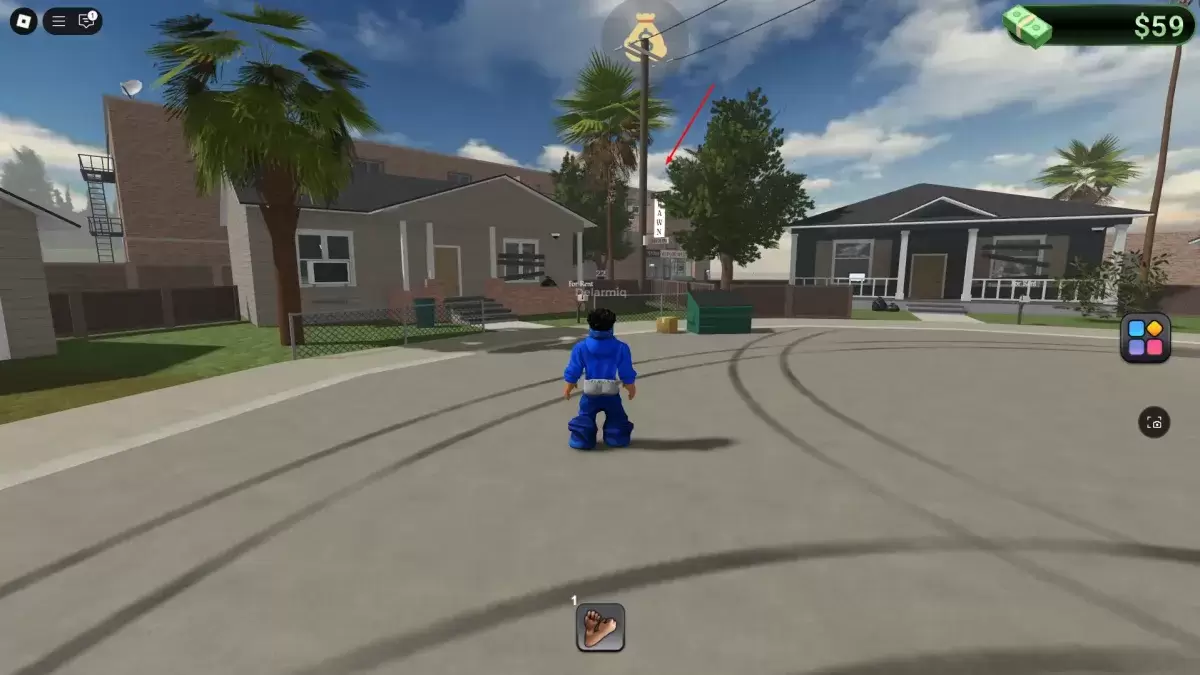 Pion Store -locatie in blockspin