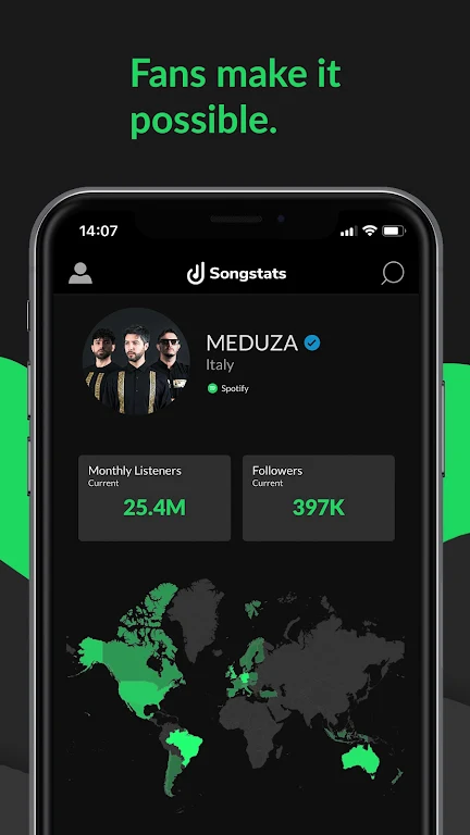 Songstats: Music Analytics スクリーンショット 0