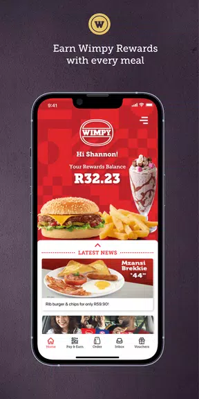 Wimpy Rewards App स्क्रीनशॉट 0