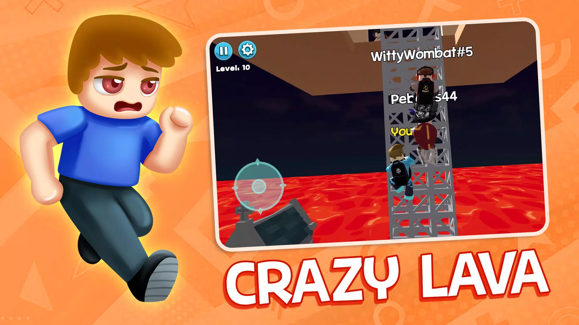 Obby Block World: Lava Fall Скриншот 2