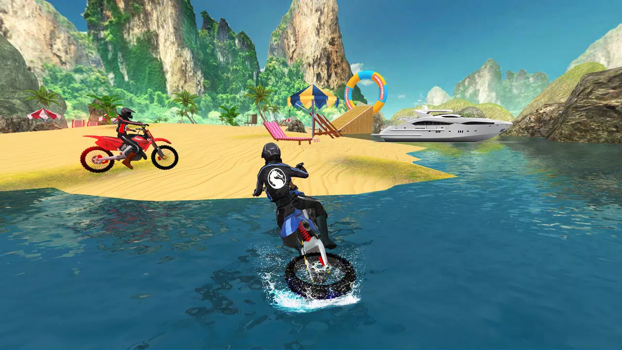 Bike Racing : Water Bike Games Скриншот 3