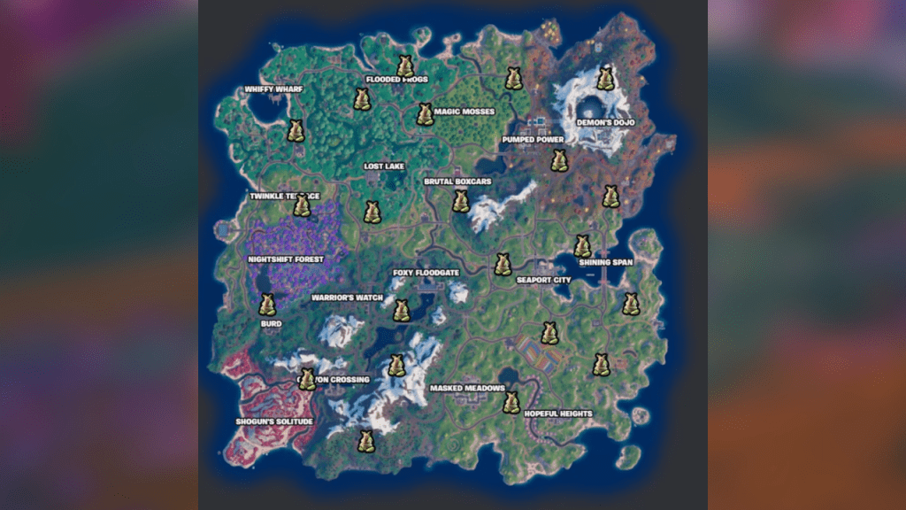 Fortnite Earth Sprite Locations Map